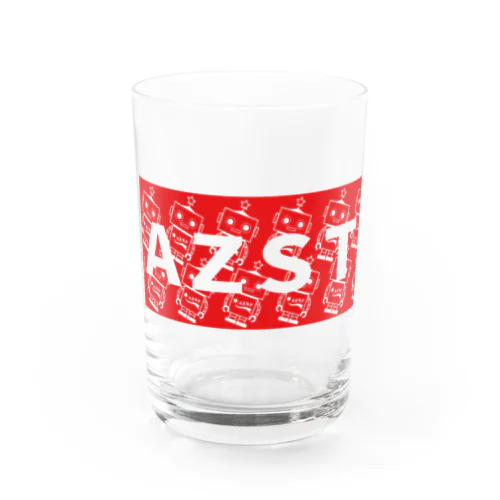 AZ14　AZSTくんBOXロゴ Water Glass