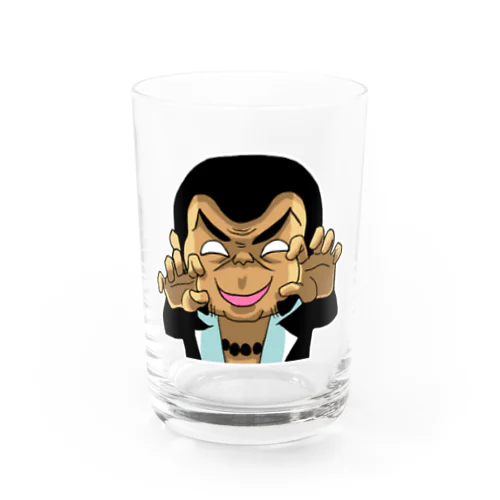 怪しく笑うおじさん Water Glass