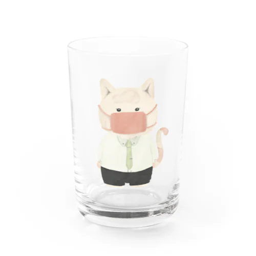 サラリーマンねこぱぱ Water Glass