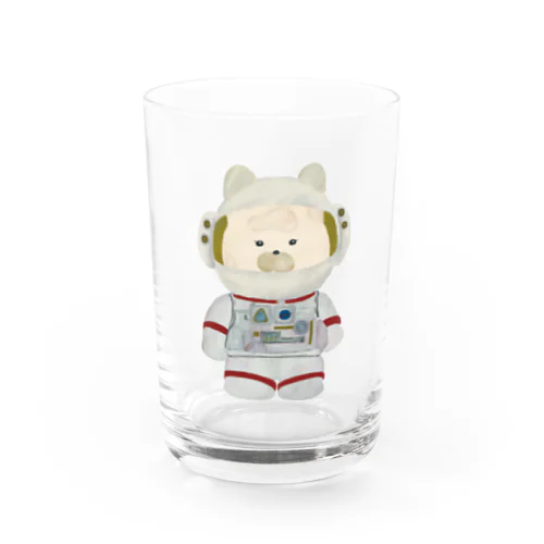 宇宙服を着たねこ Water Glass