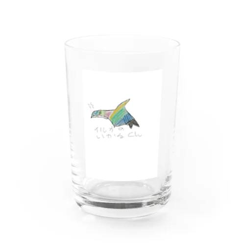 イルカのいかるくん Water Glass