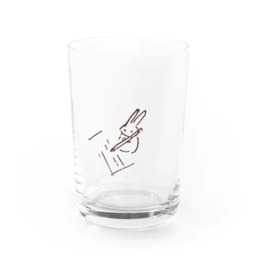 ラクガキうさぎ Water Glass