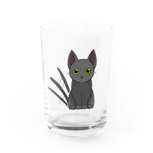 黒猫のクロア Water Glass