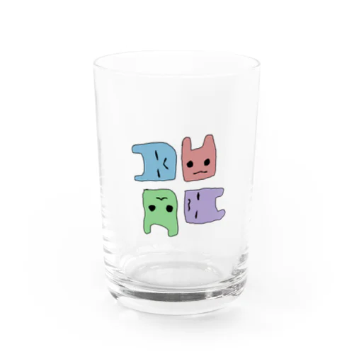 ４色ゆるりくん Water Glass