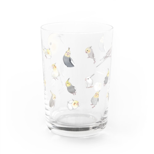 あつまれオカメインコちゃん【まめるりはことり】 Water Glass