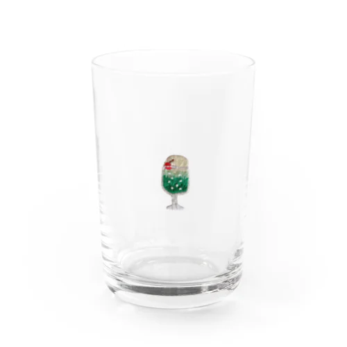 刺繍　クリームソーダ Water Glass