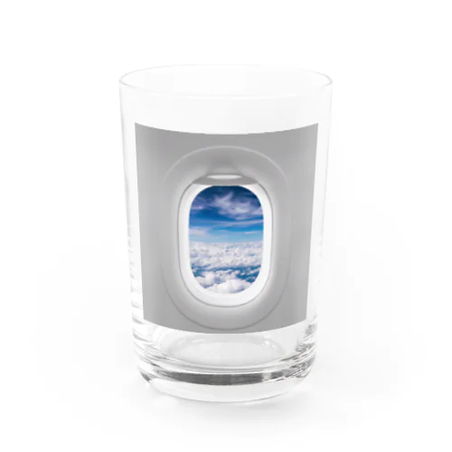jet streamジェットストリーム 飛行機の窓から グラス