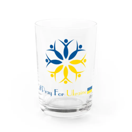 #Pray For Ukraine ウクライナに平和を Water Glass