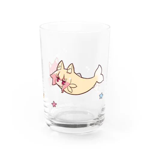 海のケモミミちゃんたち Water Glass