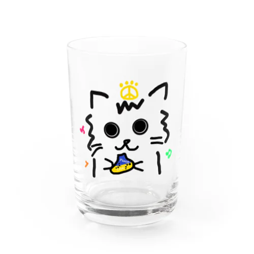 ウクライナオカリナねこ Water Glass