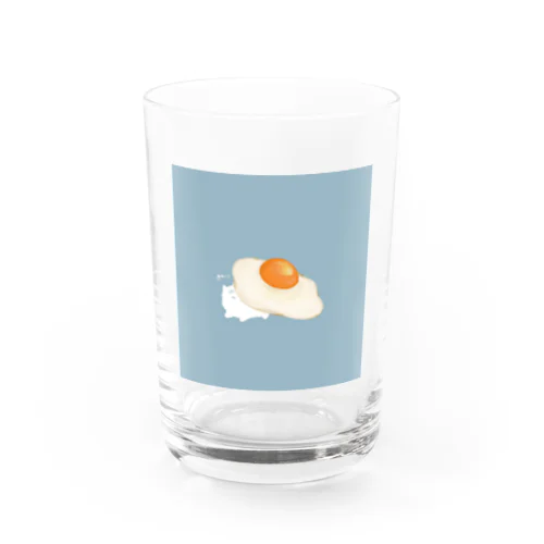 めだまやきの のしかかり Water Glass