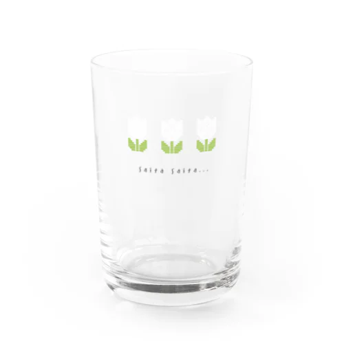 【チューリップ】韓国レトロなこぎんグラス Ι 白 Water Glass