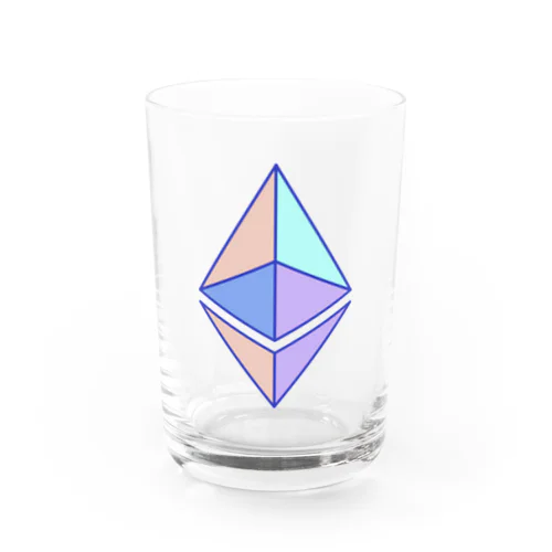 eth glyph colored Water Glass