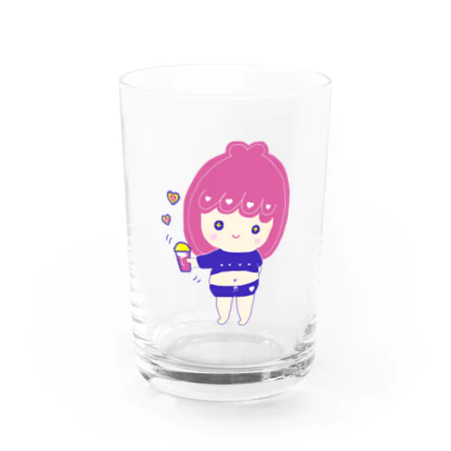 プロテイン女子（ロゴなし） Water Glass