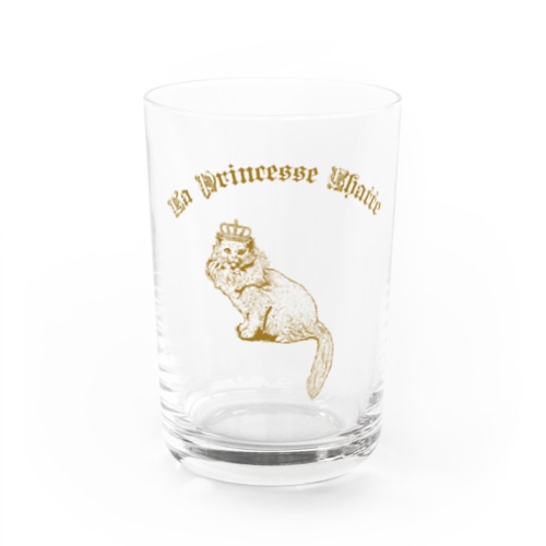 Donation Items for cats 『La Princesse Chatte』猫姫👑猫の王女様👑パリ Water Glass