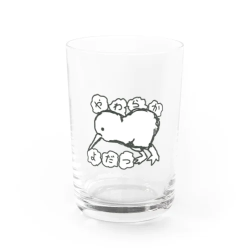 やわらかよだつのロゴ Water Glass