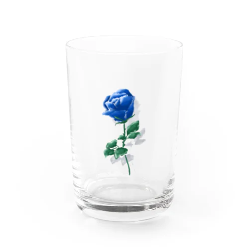 Blue Rose**青い薔薇 Water Glass