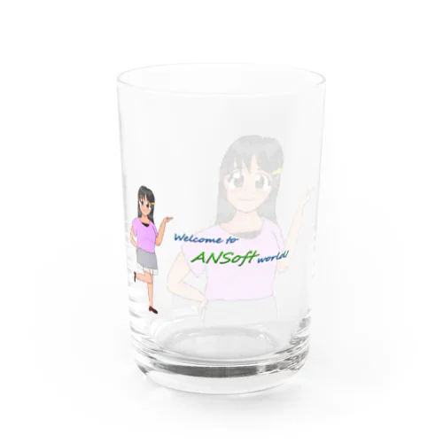 茶美ちゃん Water Glass