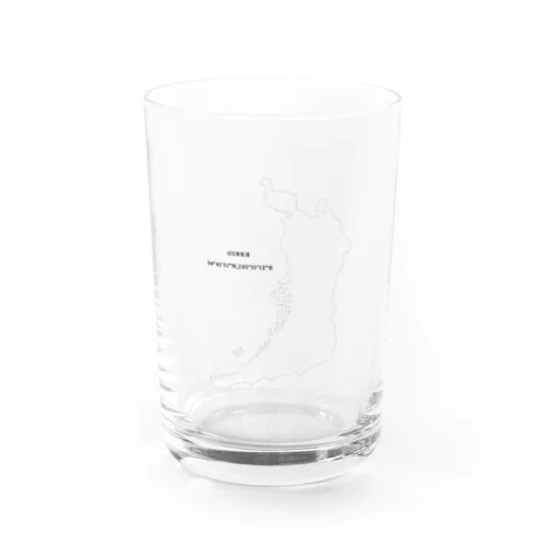 大阪府の地図 Water Glass