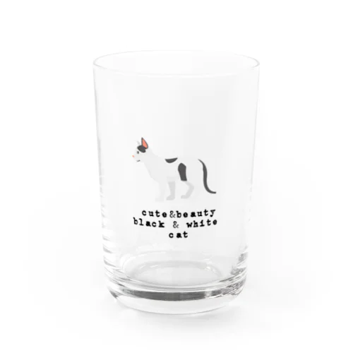 猫1-16 ぶち猫 Water Glass