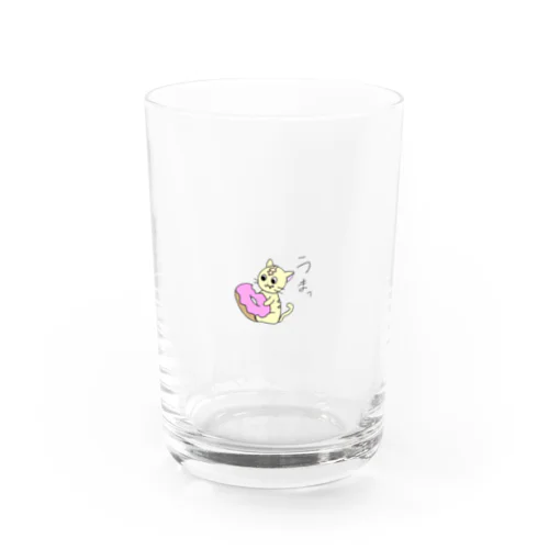 ドーナツ食す猫 Water Glass