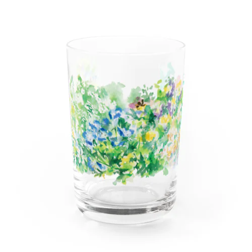 Wildflowers Water Glass