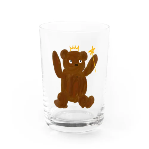 油絵クマのメルティくん Water Glass