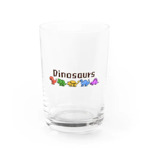 ゆるい恐竜たち グラス