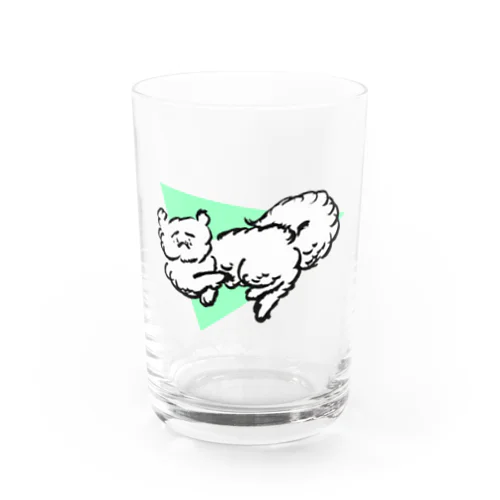 寝てる猫ちゃん　ミドリ Water Glass