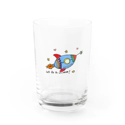 宇宙へGo！ Water Glass