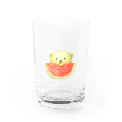 すいかとシロクマくん Water Glass