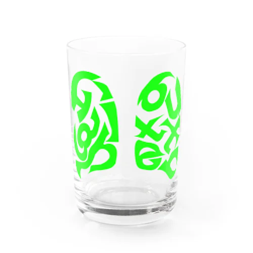 High butter(green) Water Glass