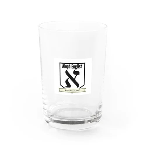 Aleph English Merch Water Glass