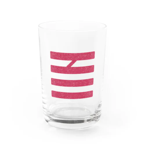 百喜利グラス　red Water Glass