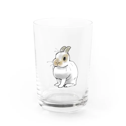 お座りうさぎ Water Glass