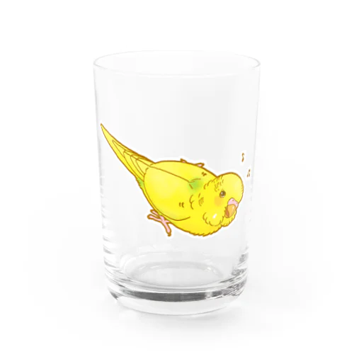 ごきげんきいろインコ Water Glass