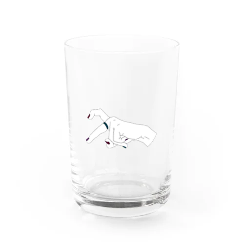 2人で指ハート2 ネイル Water Glass