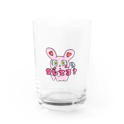 愛してる❓うさぎちゃん🐰 Water Glass