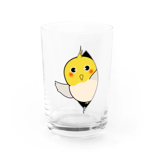 オカメインコちゃんがこんにちわ Water Glass