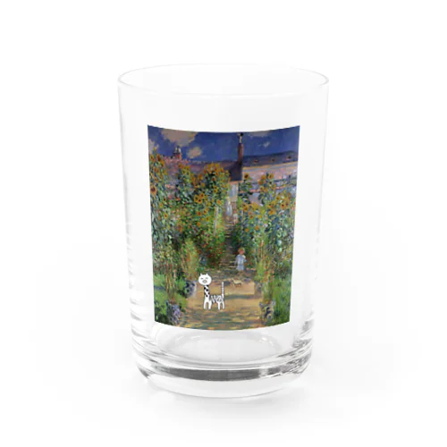 ヴェトゥイユのモネの庭にいるパオーン グラス