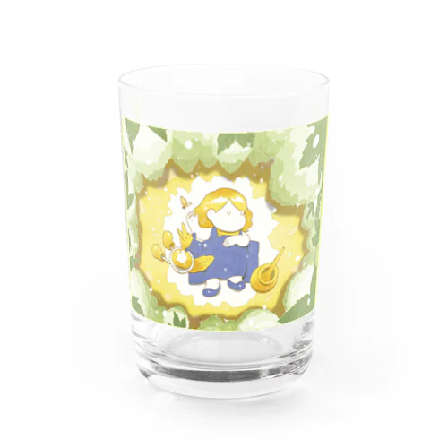 【ブロンドエール】ビールラベル風グラス Water Glass