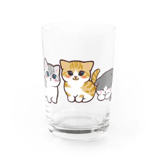 のんびりにゃんず Water Glass