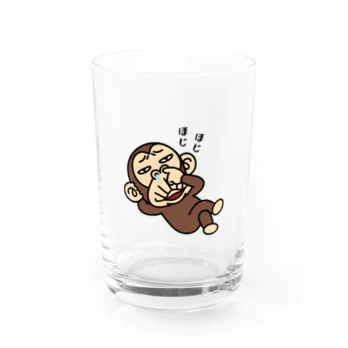 イラッとお猿さん　ホジホジ Water Glass