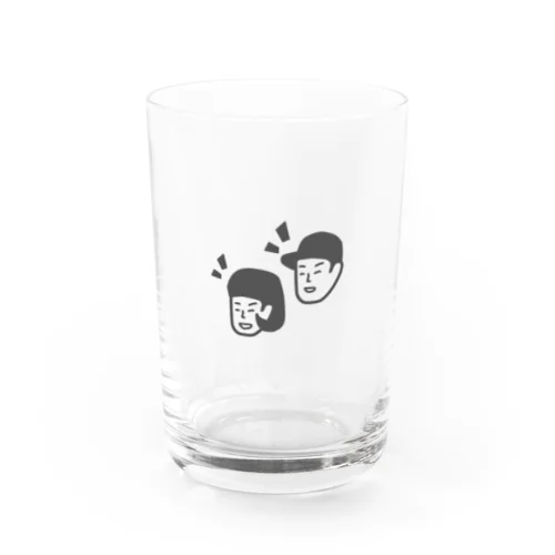 男の子と女の子 Water Glass