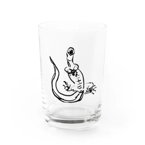 【黒】ヘソ天オオトカゲ / HESOTEN VARANUS Water Glass