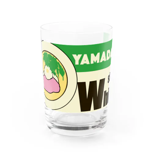 境逸品鶏そば山田屋　デフォルメ　鶏そば白　side white Water Glass