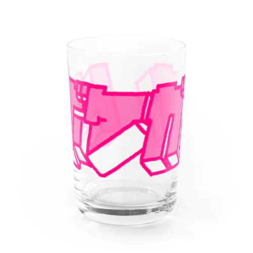 hiscore tobokegao logo pink グラス