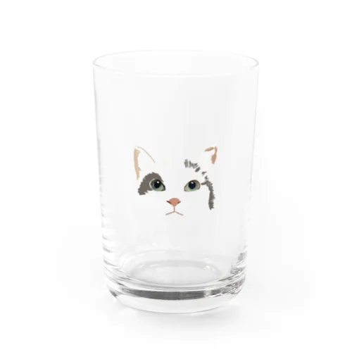 じっと見つめる Water Glass