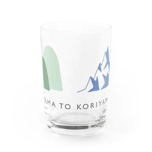 山と氷山 Water Glass