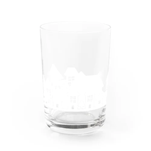 白い町の影グラス Water Glass